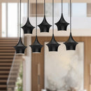 Alora - LP523036MB - Seven Light Linear Pendant - Emiko - Matte Black