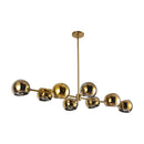 Eight Light Linear Pendant<br /><span style="color:#4AB0CE;">Entrega: 4-10 dias en USA</span><br /><span style="color:#4AB0CE;font-size:60%;">PREGUNTE POR ENTREGA EN PANAMA</span><br />Collection: Willow<br />Finish: Brushed Gold/Copper Glass