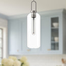 Alora - PD401606BNCL - One Light Pendant - Soji - Brushed Nickel/Clear Glass