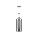 One Light Pendant<br /><span style="color:#4AB0CE;">Entrega: 4-10 dias en USA</span><br /><span style="color:#4AB0CE;font-size:60%;">PREGUNTE POR ENTREGA EN PANAMA</span><br />Collection: Soji<br />Finish: Brushed Nickel/Smoked Solid Glass