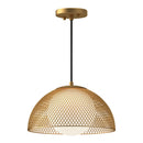 One Light Pendant<br /><span style="color:#4AB0CE;">Entrega: 4-10 dias en USA</span><br /><span style="color:#4AB0CE;font-size:60%;">PREGUNTE POR ENTREGA EN PANAMA</span><br />Collection: Haven<br />Finish: Gold/Opal Matte Glass