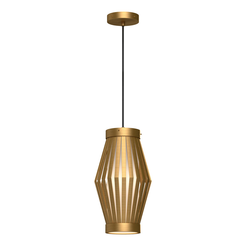 One Light Pendant<br /><span style="color:#4AB0CE;">Entrega: 4-10 dias en USA</span><br /><span style="color:#4AB0CE;font-size:60%;">PREGUNTE POR ENTREGA EN PANAMA</span><br />Collection: Hana<br />Finish: Aged Gold/Opal Matte Glass