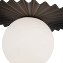 One Light Pendant<br /><span style="color:#4AB0CE;">Entrega: 4-10 dias en USA</span><br /><span style="color:#4AB0CE;font-size:60%;">PREGUNTE POR ENTREGA EN PANAMA</span><br />Collection: Plume<br />Finish: Matte Black/Opal Matte Glass