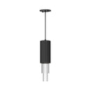 Alora - PD502204MBCR - LED Pendant - Bordeaux - Clear Ribbed Glass/Matte Black