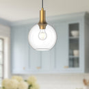 Alora - PD506108AGCL - One Light Pendant - Castilla - Aged Gold/Clear Glass