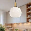 Alora - PD506210AGOP - One Light Pendant - Castilla - Aged Gold/Opal Matte Glass