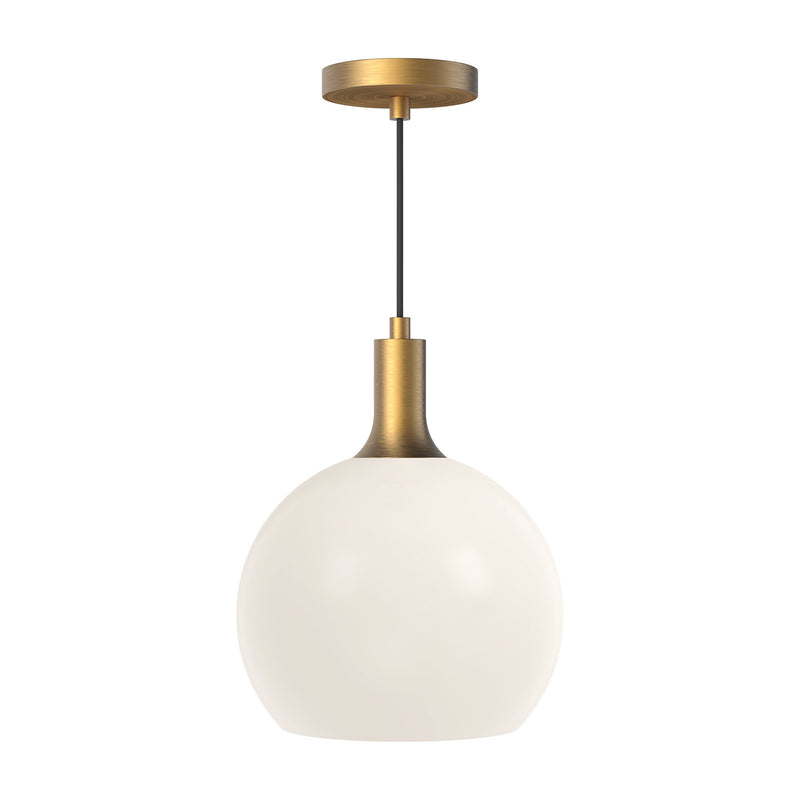 Alora - PD506210AGOP - One Light Pendant - Castilla - Aged Gold/Opal Matte Glass