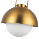 One Light Pendant<br /><span style="color:#4AB0CE;">Entrega: 4-10 dias en USA</span><br /><span style="color:#4AB0CE;font-size:60%;">PREGUNTE POR ENTREGA EN PANAMA</span><br />Collection: Harper<br />Finish: Aged Gold/Opal Matte Glass