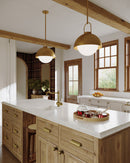 Alora - PD507216AGOP - One Light Pendant - Harper - Aged Gold/Opal Matte Glass