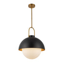 One Light Pendant<br /><span style="color:#4AB0CE;">Entrega: 4-10 dias en USA</span><br /><span style="color:#4AB0CE;font-size:60%;">PREGUNTE POR ENTREGA EN PANAMA</span><br />Collection: Harper<br />Finish: Matte Black/Opal Matte Glass
