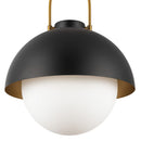 One Light Pendant<br /><span style="color:#4AB0CE;">Entrega: 4-10 dias en USA</span><br /><span style="color:#4AB0CE;font-size:60%;">PREGUNTE POR ENTREGA EN PANAMA</span><br />Collection: Harper<br />Finish: Matte Black/Opal Matte Glass