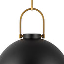 Alora - PD507216MBOP - One Light Pendant - Harper - Matte Black/Opal Matte Glass