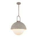 One Light Pendant<br /><span style="color:#4AB0CE;">Entrega: 4-10 dias en USA</span><br /><span style="color:#4AB0CE;font-size:60%;">PREGUNTE POR ENTREGA EN PANAMA</span><br />Collection: Harper<br />Finish: Steel Shade/Opal Matte Glass