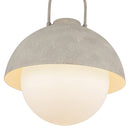 One Light Pendant<br /><span style="color:#4AB0CE;">Entrega: 4-10 dias en USA</span><br /><span style="color:#4AB0CE;font-size:60%;">PREGUNTE POR ENTREGA EN PANAMA</span><br />Collection: Harper<br />Finish: Steel Shade/Opal Matte Glass