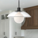 Alora - PD517112MBCL - One Light Pendant - Francesca - Clear Glass/Matte Black