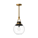 One Light Pendant<br /><span style="color:#4AB0CE;">Entrega: 4-10 dias en USA</span><br /><span style="color:#4AB0CE;font-size:60%;">PREGUNTE POR ENTREGA EN PANAMA</span><br />Collection: Copperfield<br />Finish: Aged Gold/Clear Glass