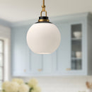 Alora - PD520516AGOP - One Light Pendant - Copperfield - Aged Gold/Opal Matte Glass