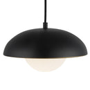 One Light Pendant<br /><span style="color:#4AB0CE;">Entrega: 4-10 dias en USA</span><br /><span style="color:#4AB0CE;font-size:60%;">PREGUNTE POR ENTREGA EN PANAMA</span><br />Collection: Rubio<br />Finish: Matte Black/Opal Matte Glass