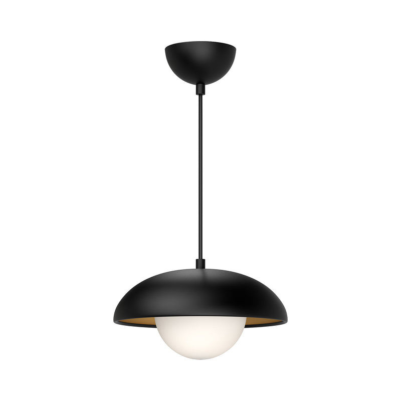 One Light Pendant<br /><span style="color:#4AB0CE;">Entrega: 4-10 dias en USA</span><br /><span style="color:#4AB0CE;font-size:60%;">PREGUNTE POR ENTREGA EN PANAMA</span><br />Collection: Rubio<br />Finish: Matte Black/Opal Matte Glass