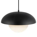 One Light Pendant<br /><span style="color:#4AB0CE;">Entrega: 4-10 dias en USA</span><br /><span style="color:#4AB0CE;font-size:60%;">PREGUNTE POR ENTREGA EN PANAMA</span><br />Collection: Rubio<br />Finish: Matte Black/Opal Matte Glass