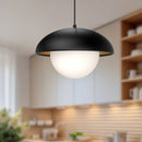 Alora - PD522016MBOP - One Light Pendant - Rubio - Matte Black/Opal Matte Glass