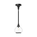 Alora - PD524006MBCL - One Light Pendant - Hazel - Clear Glass/Matte Black