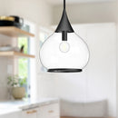 Alora - PD524214MBCL - One Light Pendant - Hazel - Clear Glass/Matte Black