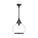 Alora - PD524214MBCL - One Light Pendant - Hazel - Clear Glass/Matte Black