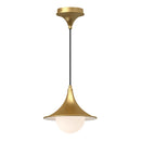Alora - PD525009BGOP - One Light Pendant - Fuji - Brushed Gold/Opal Matte Glass