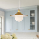 Alora - PD525113BGOP - One Light Pendant - Fuji - Brushed Gold/Opal Matte Glass