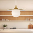 Alora - PD525216BGOP - One Light Pendant - Fuji - Brushed Gold/Opal Matte Glass