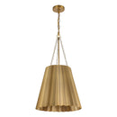 One Light Pendant<br /><span style="color:#4AB0CE;">Entrega: 4-10 dias en USA</span><br /><span style="color:#4AB0CE;font-size:60%;">PREGUNTE POR ENTREGA EN PANAMA</span><br />Collection: Plisse<br />Finish: Aged Gold