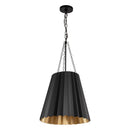 One Light Pendant<br /><span style="color:#4AB0CE;">Entrega: 4-10 dias en USA</span><br /><span style="color:#4AB0CE;font-size:60%;">PREGUNTE POR ENTREGA EN PANAMA</span><br />Collection: Plisse<br />Finish: Matte Black