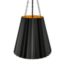 One Light Pendant<br /><span style="color:#4AB0CE;">Entrega: 4-10 dias en USA</span><br /><span style="color:#4AB0CE;font-size:60%;">PREGUNTE POR ENTREGA EN PANAMA</span><br />Collection: Plisse<br />Finish: Matte Black