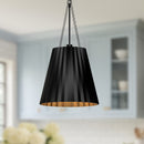 Alora - PD528116MB - One Light Pendant - Plisse - Matte Black