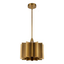 One Light Pendant<br /><span style="color:#4AB0CE;">Entrega: 4-10 dias en USA</span><br /><span style="color:#4AB0CE;font-size:60%;">PREGUNTE POR ENTREGA EN PANAMA</span><br />Collection: Plisse<br />Finish: Aged Gold