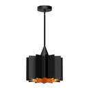 Alora - PD528412MB - One Light Pendant - Plisse - Matte Black