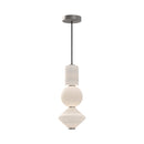 Alora - PD530341BNOP - LED Pendant - Bijou - Brushed Nickel/Opal Matte Glass