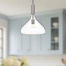 Alora - PD532312BNCL - One Light Pendant - Belleview - Brushed Nickel/Clear Glass