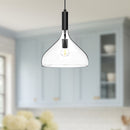 Alora - PD532312MBCL - One Light Pendant - Belleview - Clear Glass/Matte Black