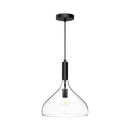 One Light Pendant<br /><span style="color:#4AB0CE;">Entrega: 4-10 dias en USA</span><br /><span style="color:#4AB0CE;font-size:60%;">PREGUNTE POR ENTREGA EN PANAMA</span><br />Collection: Belleview<br />Finish: Clear Glass/Matte Black