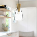 Alora - PD534007BGCL - One Light Pendant - Arlo - Brushed Gold/Clear Glass