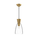 Alora - PD534007BGCL - One Light Pendant - Arlo - Brushed Gold/Clear Glass