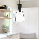 Alora - PD534007MBCL - One Light Pendant - Arlo - Clear Glass/Matte Black