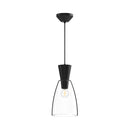 One Light Pendant<br /><span style="color:#4AB0CE;">Entrega: 2-3 semanas en USA</span><br /><span style="color:#4AB0CE;font-size:60%;">PREGUNTE POR ENTREGA EN PANAMA</span><br />Collection: Arlo<br />Finish: Clear Glass/Matte Black
