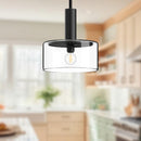Alora - PD535010MBCL - One Light Pendant - Royale - Clear Glass/Matte Black