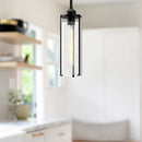 Alora - PD536005MBWC - One Light Pendant - Belmont - Clear Water Glass/Matte Black