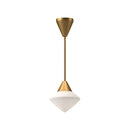 One Light Pendant<br /><span style="color:#4AB0CE;">Entrega: 4-10 dias en USA</span><br /><span style="color:#4AB0CE;font-size:60%;">PREGUNTE POR ENTREGA EN PANAMA</span><br />Collection: Nora<br />Finish: Aged Gold/Opal Matte Glass