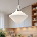 Alora - PD537714BNOP - One Light Pendant - Nora - Brushed Nickel/Opal Matte Glass