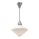 One Light Pendant<br /><span style="color:#4AB0CE;">Entrega: 4-10 dias en USA</span><br /><span style="color:#4AB0CE;font-size:60%;">PREGUNTE POR ENTREGA EN PANAMA</span><br />Collection: Nora<br />Finish: Brushed Nickel/Opal Matte Glass